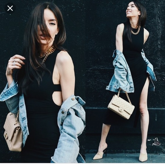 Reformation black open size dress - Picture 2 of 8